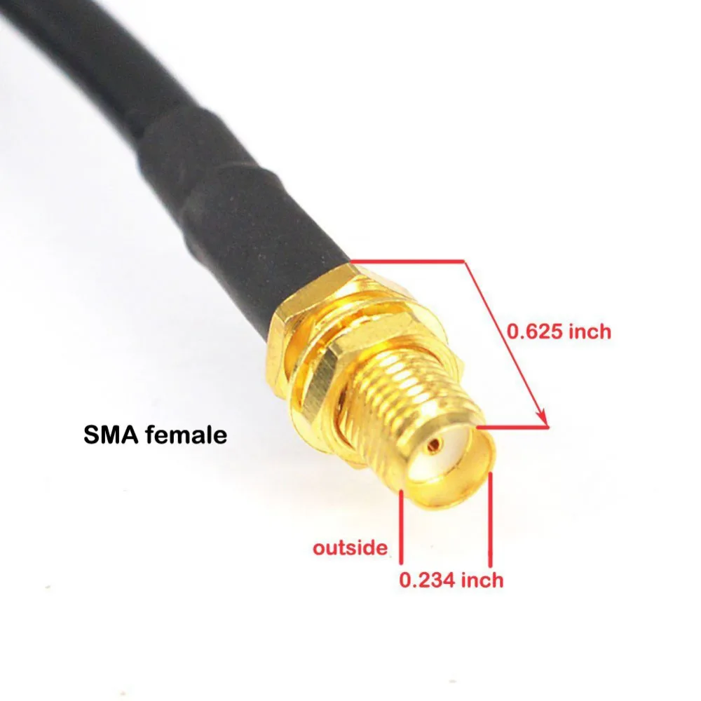 10 шт \ много Wi-Fi антенный кабель 15-м (49 2 фута) SMA мужчины к женский 50 Ом RG58
