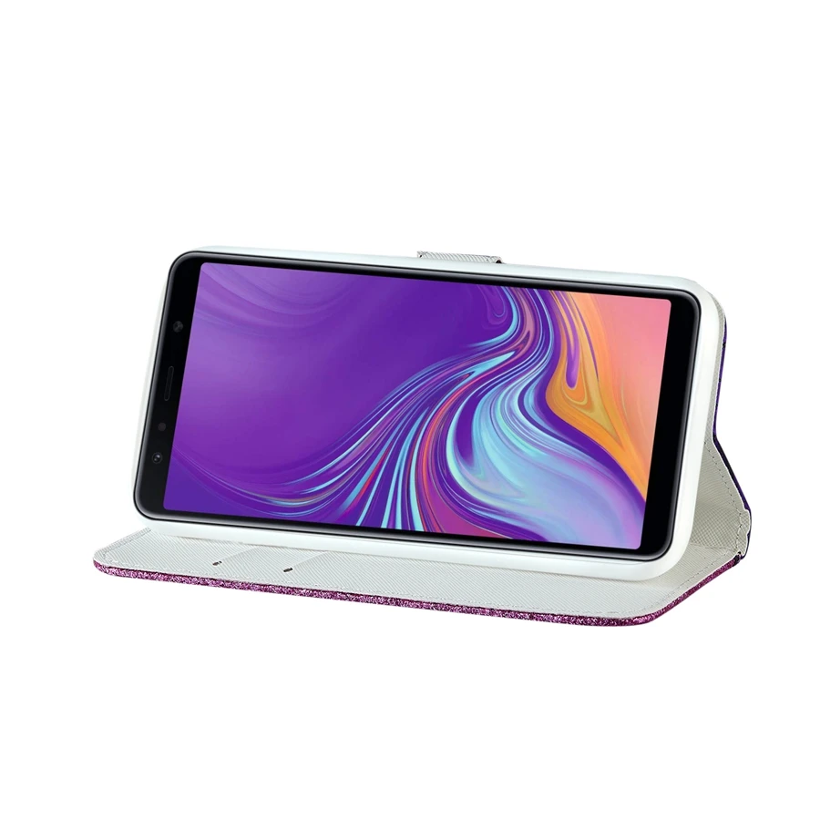 Чехол для Samsung J4 Plus чехол Galaxy J6 J3 J5 A3 A5 A7 2017 2018 блестящий кожаный телефона|Бамперы| |