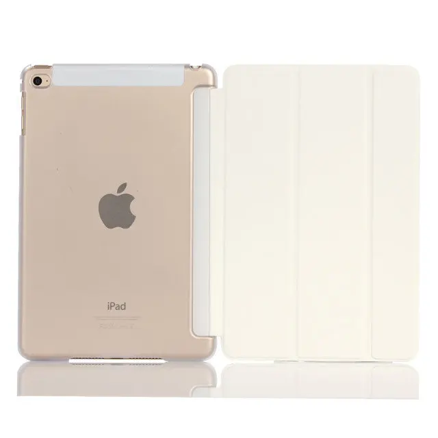 White Ультра тонкий PU Смарт флип стенд из искусственной кожи чехол для Pad Mini 1 2 3 4 функция пробуждения сна - Цвет: White