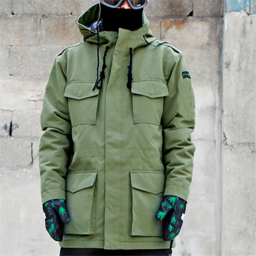 Зимняя женская мужская камуфляжная Лыжная куртка непромокаемая ветрозащитная