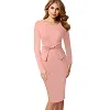 Vfemage Винтаж одноцветное цвет печати рюшами Лук носить на работу молнии vestidos Bodycon Офис Вечерние Партии Женское облегающее платье 361