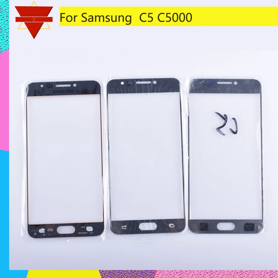Для Samsung Galaxy C5 C5000 SM-C5000 сенсорный экран передняя стеклянная панель внешняя линза