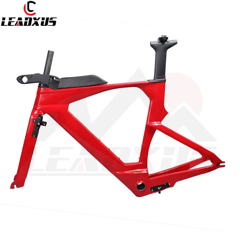 Углеродная велосипедная Рама LEADXUS KX3000 Red Time Trail для триатлона рама велосипеда TT