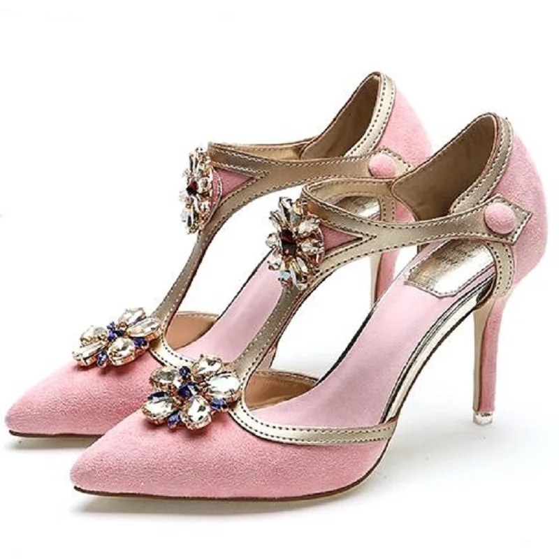 2019 Новое поступление летние женские пикантные босоножки из натуральной кожи на