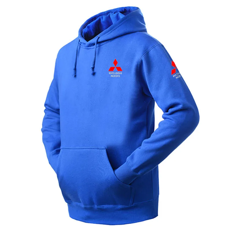 Новый осень зима для мужчин's Mitsubishi логотип печатных свитер Толстовка