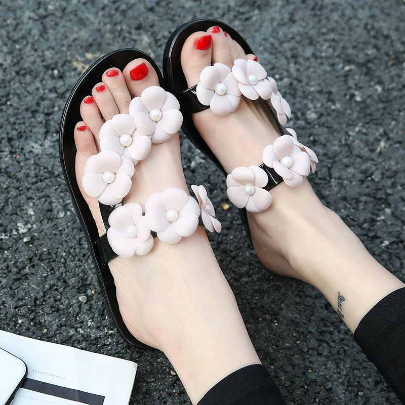 2017 New Summer Flowers Flip Flops Sandals | Обувь