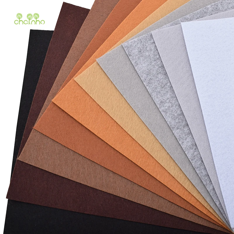 Chainho-tela de fieltro de 1mm de espesor, mezcla de 40 unids/lote, pa&ntilde;o de poli&eacute;ster no tejido/decoraci&oacute;n del hogar para coser mu&ntilde;ecas y manualidades 20x20cm/Unid-5