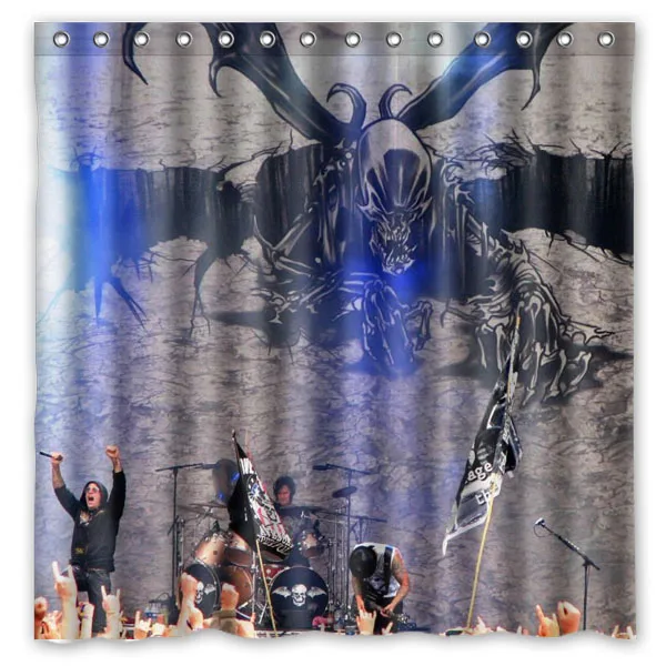 Водонепроницаемая дождевая занавеска для душа Avenged Sevenfold с защитой от плесени