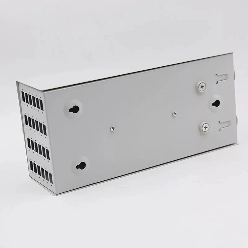 24 cores FTTH SC blank terminal box SPCC 24 ports LC DX fiber optic patch panel FTTX distribution  box Beige ELINK thickened