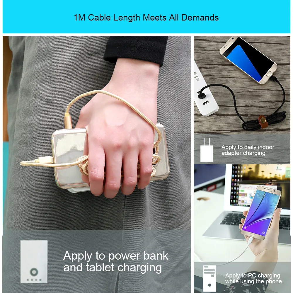FLOVEME нейлоновый мобильный телефон кабель Micro USB для Samsung Xiaomi Huawei LG быстрой зарядки