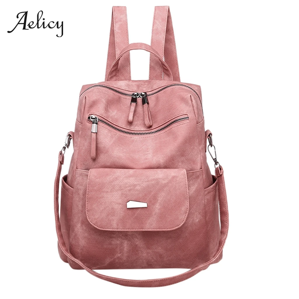 Женский рюкзак Aelicy из искусственной кожи с защитой от кражи|Женские рюкзаки| |