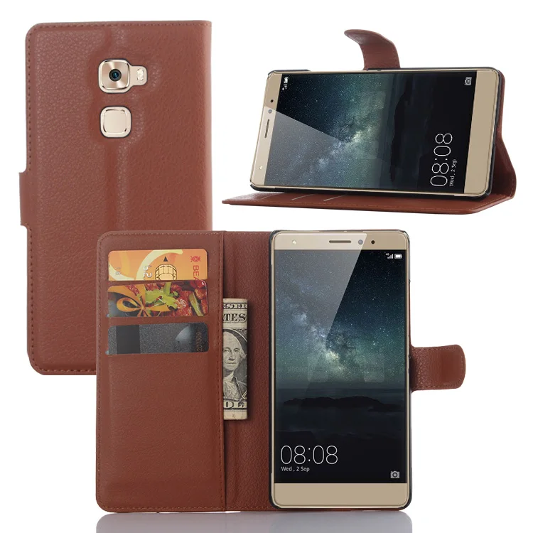 Флип кожаный бумажник телефон case для huawei mate s с подставкой функции и карты