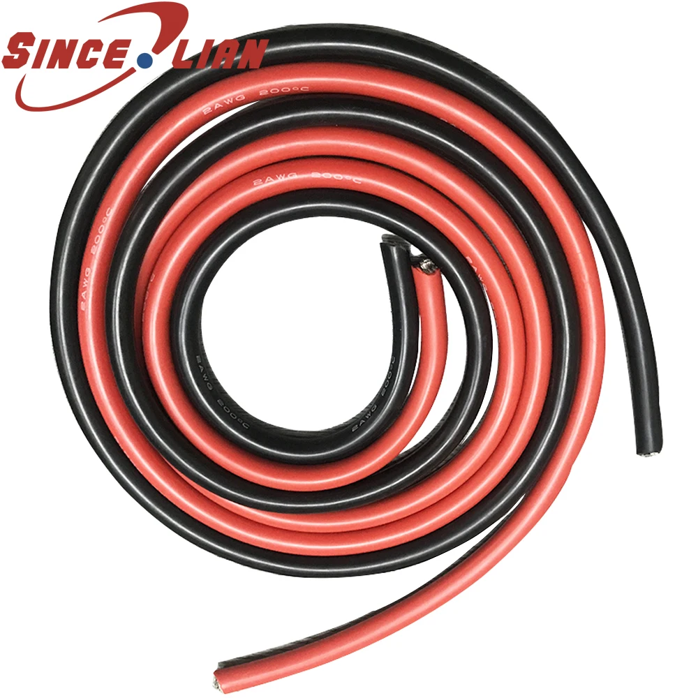 1 м силиконовый провод 12AWG 14AWG 15AWG 16AWG 18AWG 20AWG 22AWG 26AWG 28AWG 30AWG черный красный
