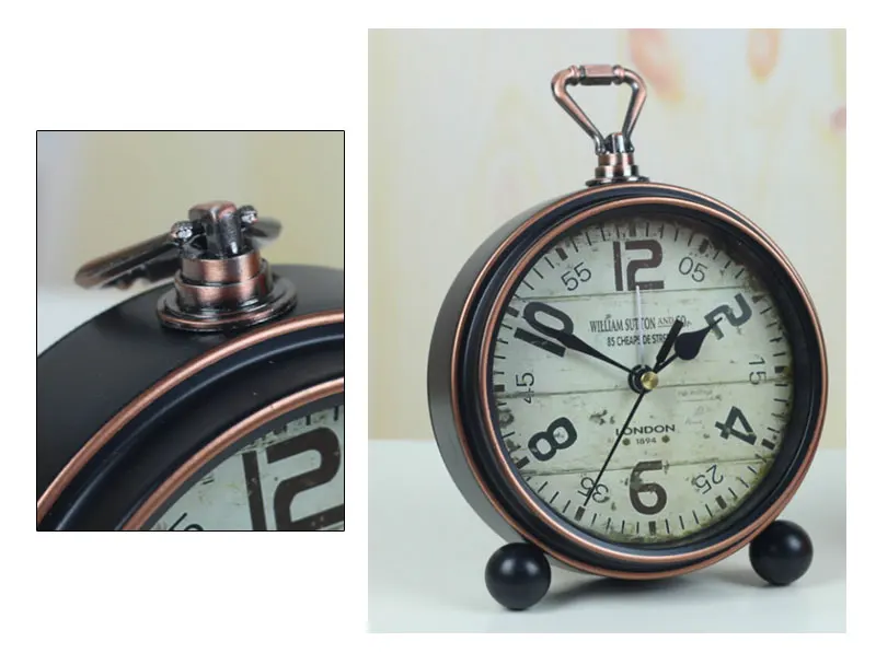Винтажные 2 Стильные домашние электронные настольные часы, украшение для спальни, украшения для дома masa saat, винтажные настольные часы horloge murale