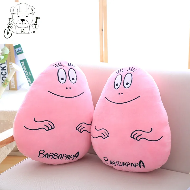 

1pc 45cm Cartoon Figure Barbapapa Plush Pillow Stuffed Soft Plush Toy Toddler Plush Kids Toys Sofa Cushion Home Decor