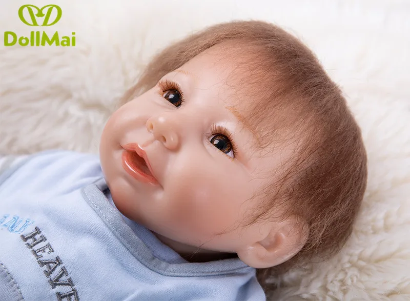 Bebes reborn boy детские силиконовые куклы 45 см настоящая кукла для младенца