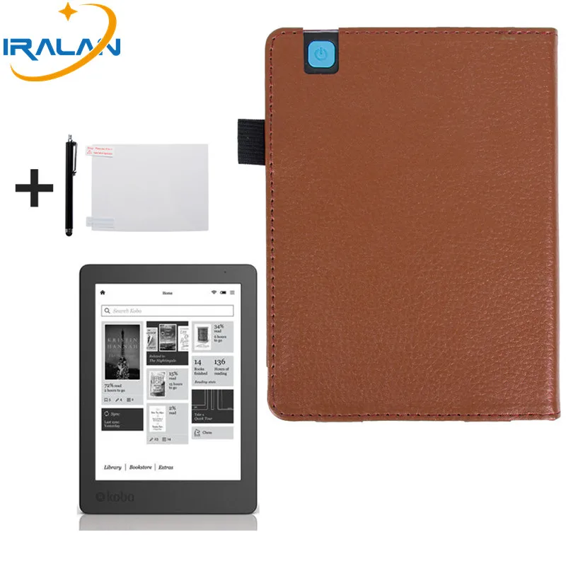 Новинка 2018 личи для KOBO Aura Edition 2 6 дюймов eReader чехол электронная книга folio PU кожаный