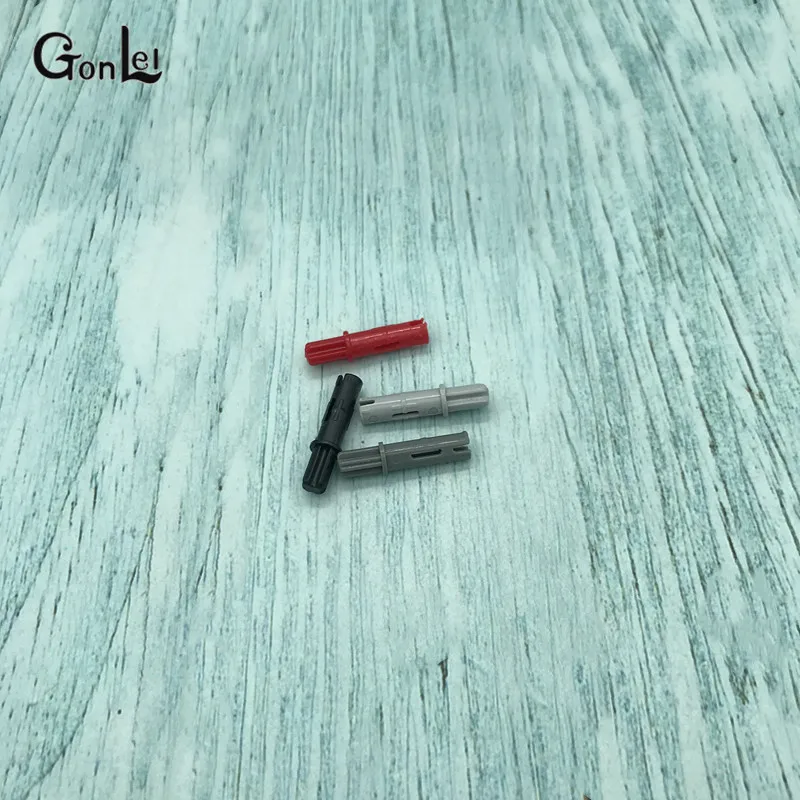 100 шт./лот Technic Parts 11214 Axle Pin 3L с фрикционными гребнями удлиненные и 1L Axlee блоки части