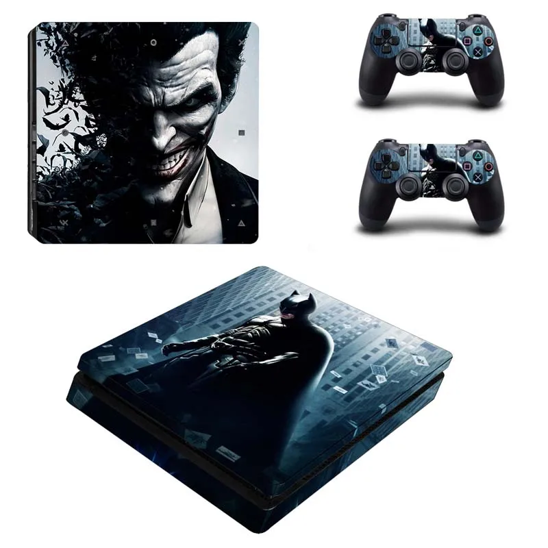 Бэтмен наклейка кожи Ps4 Тонкий чехол консоли для Playstaion 4 PS4 тонкий скин наклейки + 2