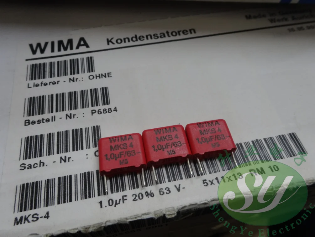 10 шт./20 шт. WIMA MKS4 2020 мкФ Ф/63 в 1 1u0 0 новый пленочный конденсатор мм аудио Бесплатная