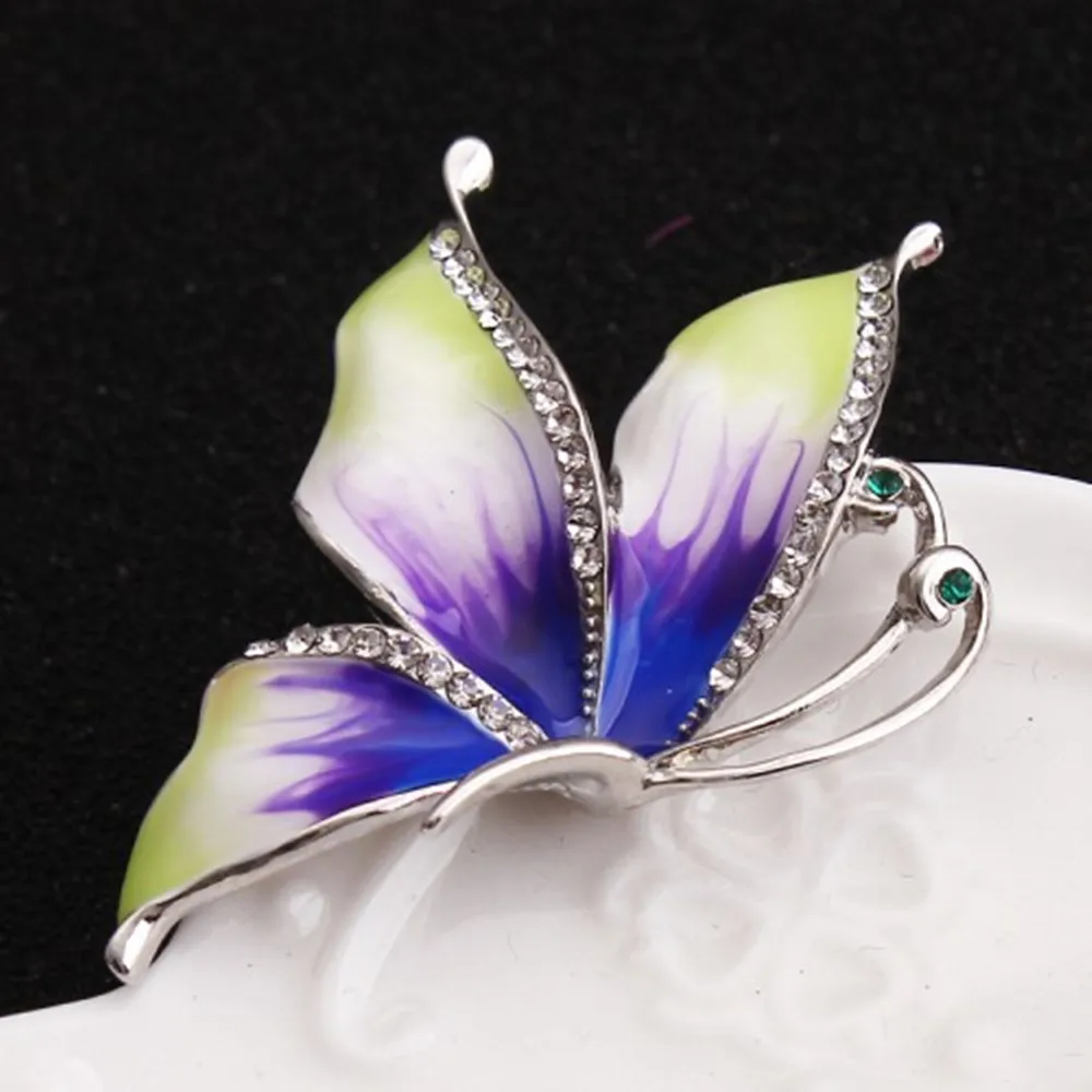 Рождественский подарок Ms Betti 2017 этическая Женская бижутерия|pin jewelry|butterfly broochenamel
