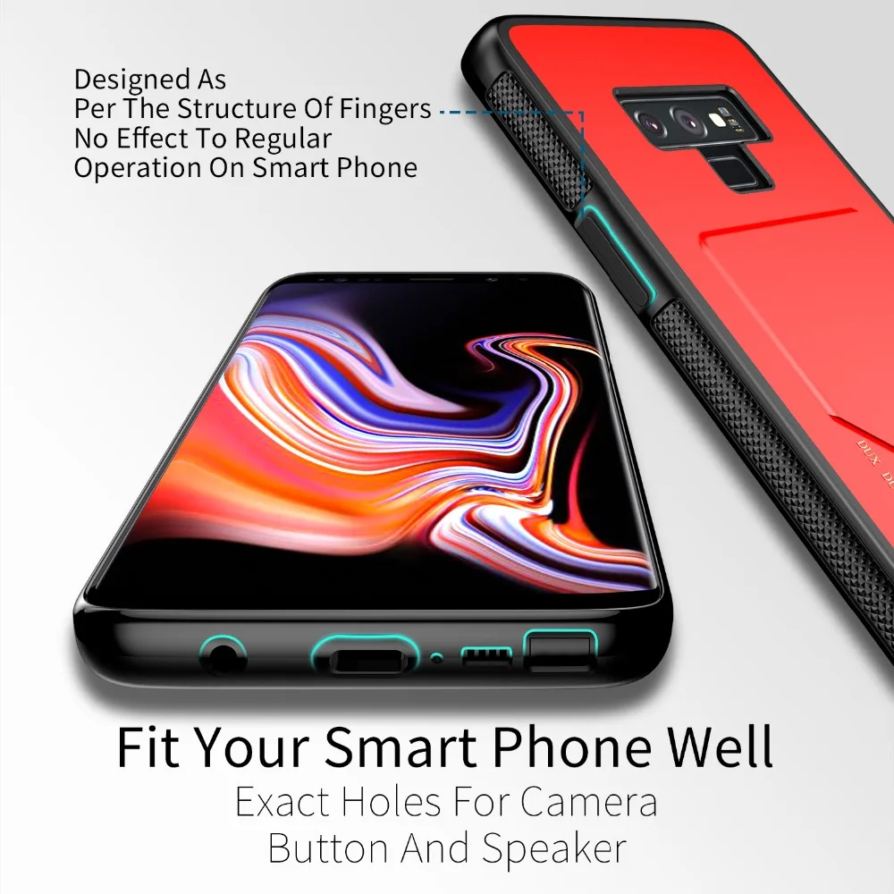 Чехол для samsung Note 9 из кожи пу и ТПУ кошелек-чехол Half-задний Чехол-крышка Защитный