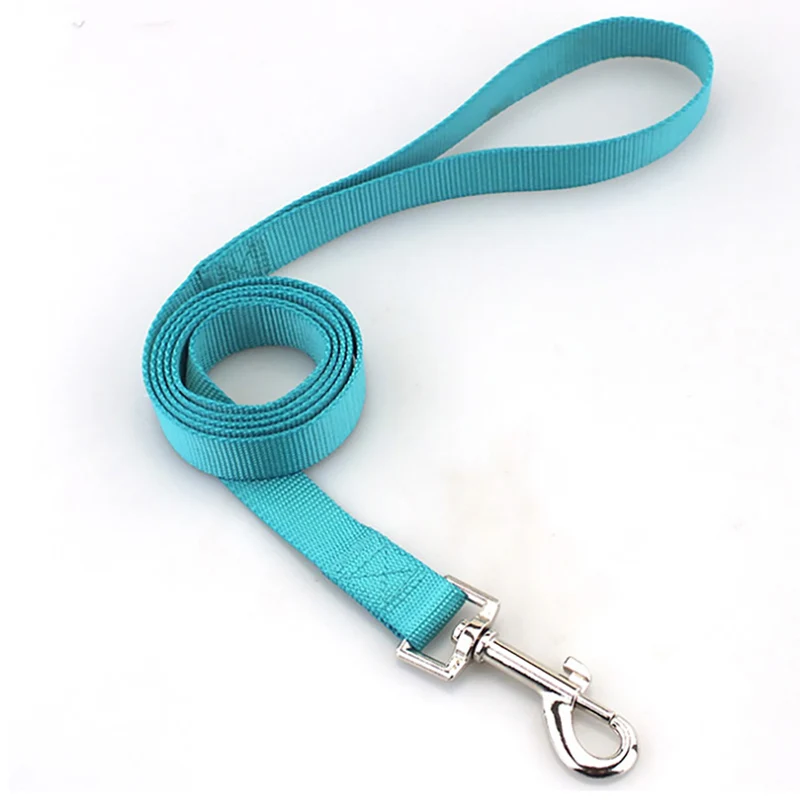 Sky Blue Нейлоновый Поводок для собак, для маленьких и больших собак, длинный ошейник для щенков, поводок, ремень для бега, тренировок, прогулок - Цвет: Sky Blue