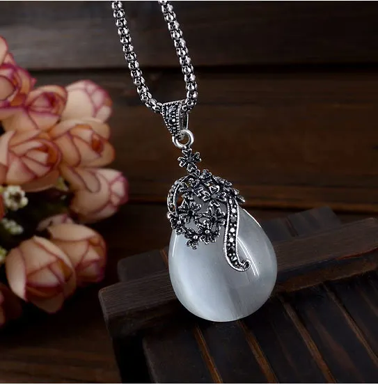 Наборы свадебных ювелирных изделий 2020 Новая мода Ретро Винтаж Имитация опала