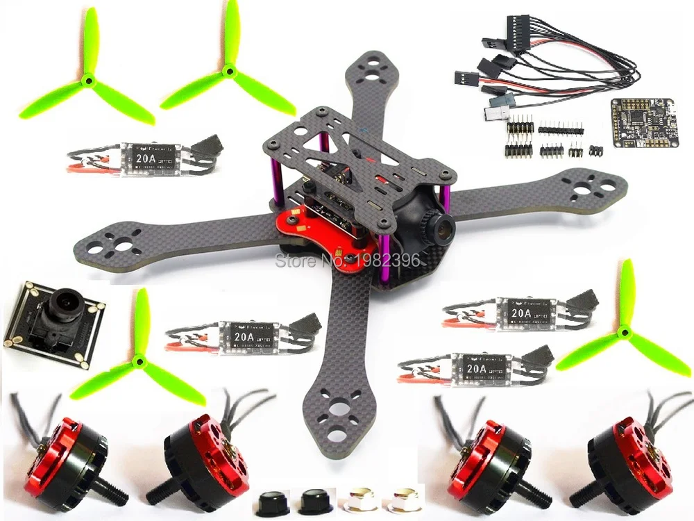 Марсианская рептилия III 220 мм углеродное волокно fpvQuadcopter + RS2205 2300KV 5030 NAZE32 REV6 20A CCTV