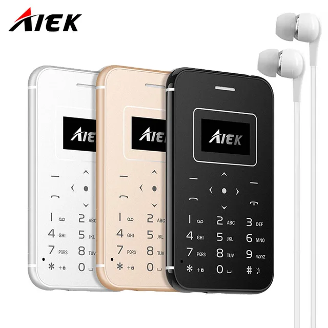 AIEK/AEKU X8 Новый Ультра Тонкий Карты Мобильного Телефона Мини Карманные Студенты