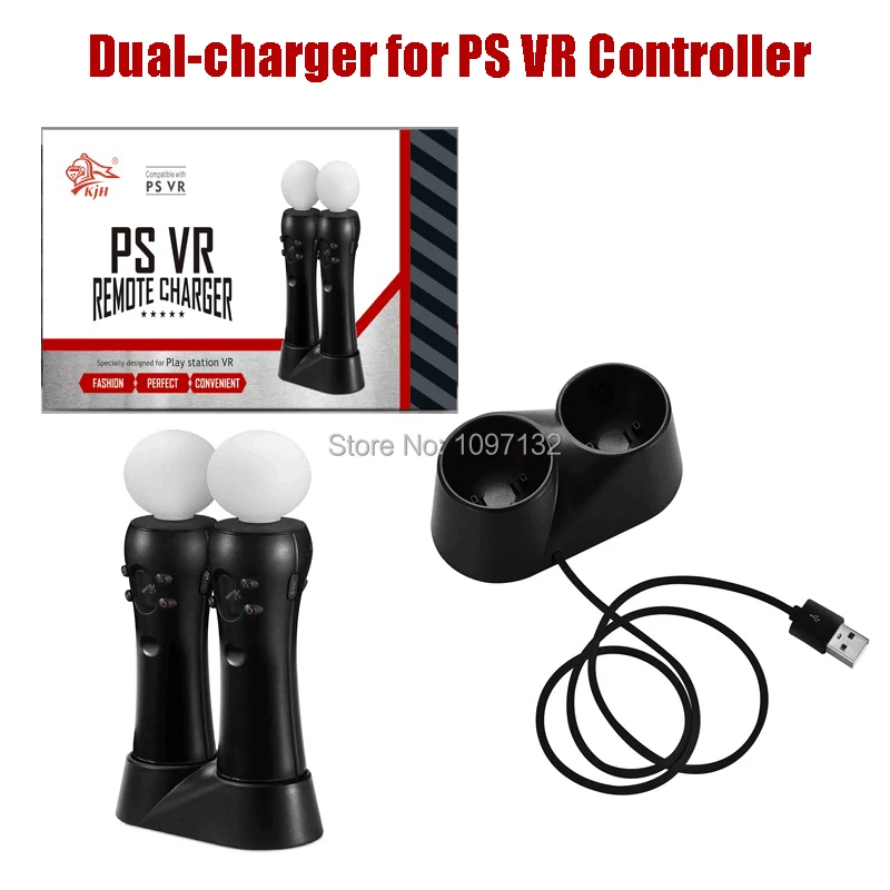 Зарядная станция с двумя usb портами подставка для PS4 PlayStation 4 VR PSVR игровой