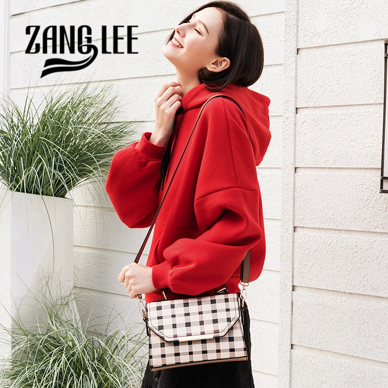 ZANG LEE роскошные сумки дизайнерские женские Bolsa Feminina PU кожаная клетчатая сумка в