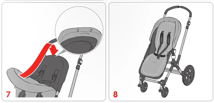 Мягкая подкладка из чистого хлопка bugaboo