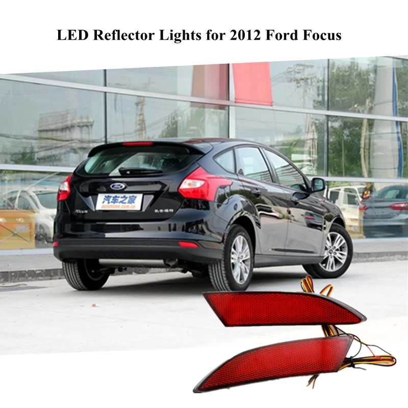 Для Ford Focus 3 2012 2013 2014 автомобильные аксессуары светодиодный задний бампер