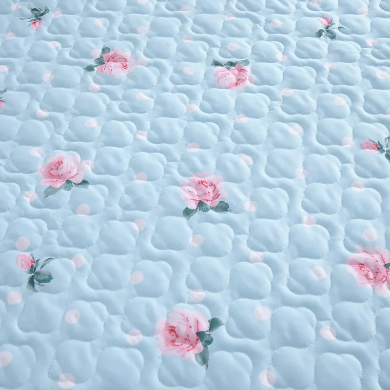 3 шт. роскошное стеганое постельное белье комплект с юбкой вельветовое плотное