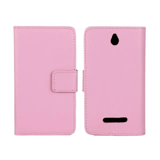 Высококачественный чехол кошелек из натуральной кожи для Sony Xperia E Dual C1605 C1604 с