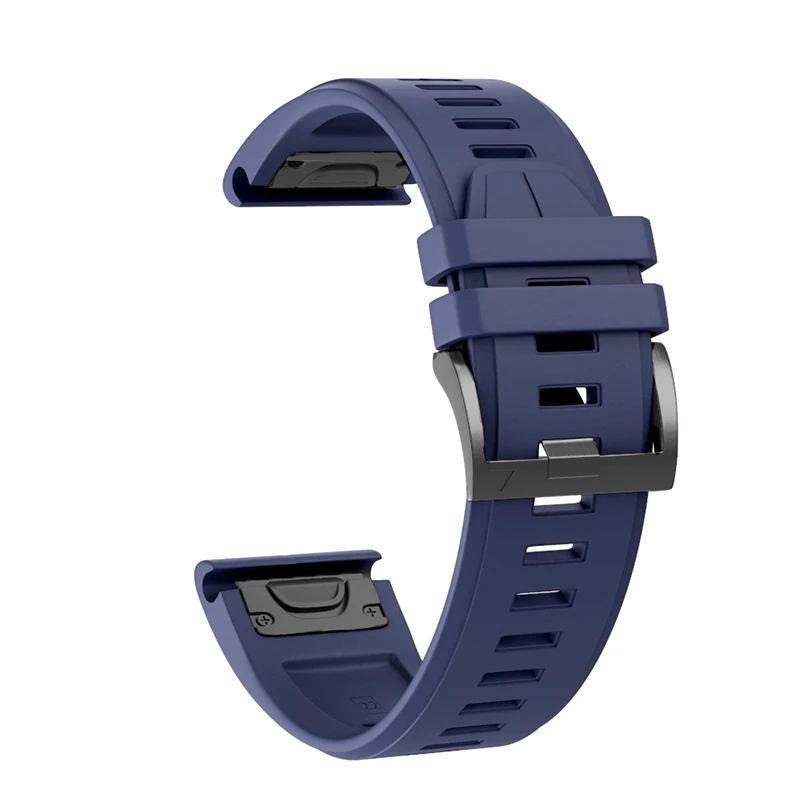 Темно-синий 26 мм ремешок для наручных часов Ремешок для Garmin Fenix 5X Смарт-часы ремешок быстросъемный силиконовый удобный ремешок для наручных часов ремешок с пряжкой - Цвет: Темно-синий