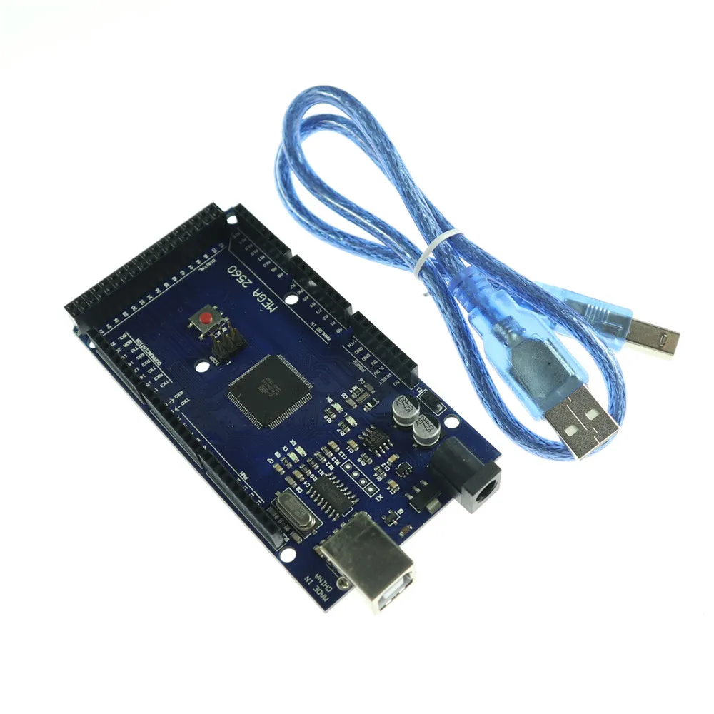Макетная плата KJ298 MEGA 2560 CH340G ATmega2560 R3 AVR + USB кабель для arduino MEGA2560 1 шт.|usb cable for dell