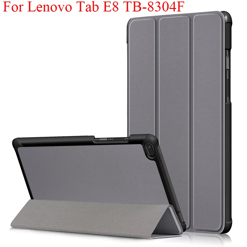 For Lenovo Tab E8 TB-8304F Case Tri-Fold Flip Stand Magnetic Cover 8 inch KST Grain Casing Shell for lenovoE8 | Компьютеры и офис