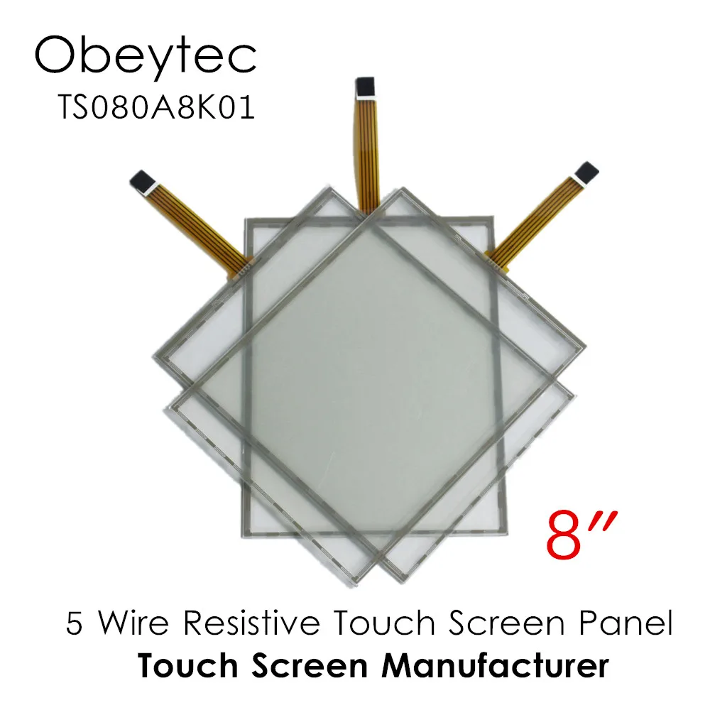 Obeytec 8 &quotрезистивная сенсорная панель технология 5 проводов одиночный сенсорный