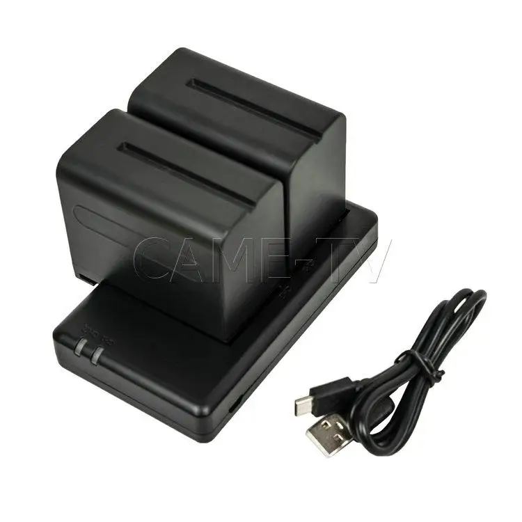 CAME TV 2X CA F970 Батарея + FM50 USB зарядное устройство для аккумуляторов в