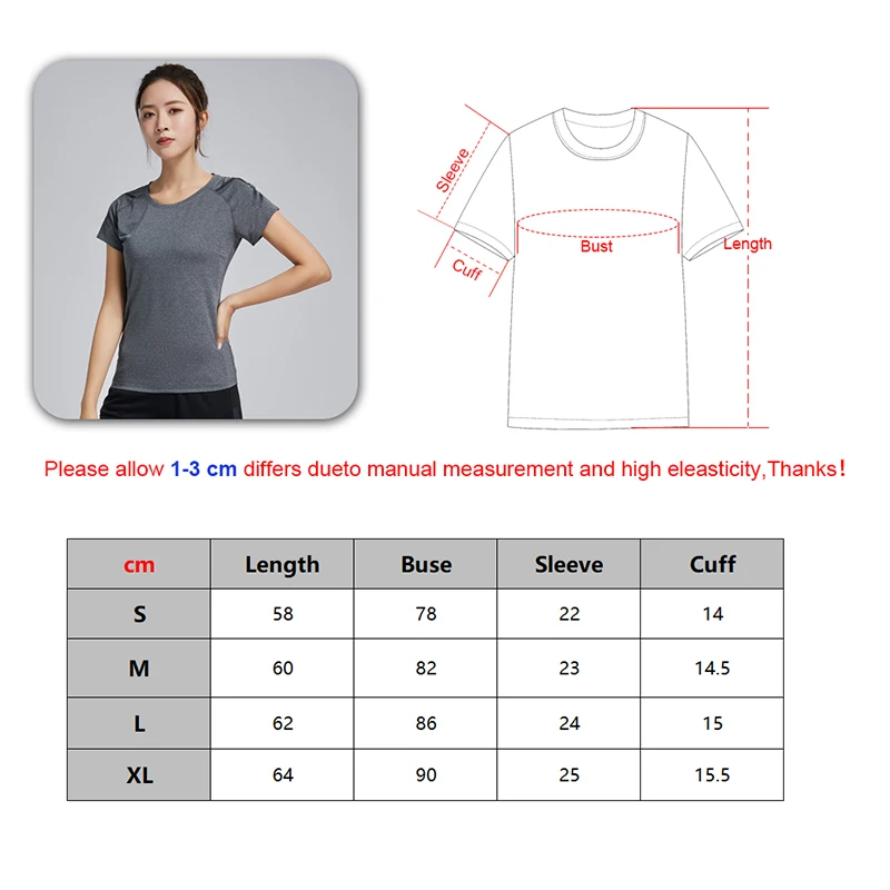 

Women's Yoga Shirts Gym Breathable Sport Jersey Running Compression Dry Quick Short Sleeve Workout Woman Sport Fitness Tshirts