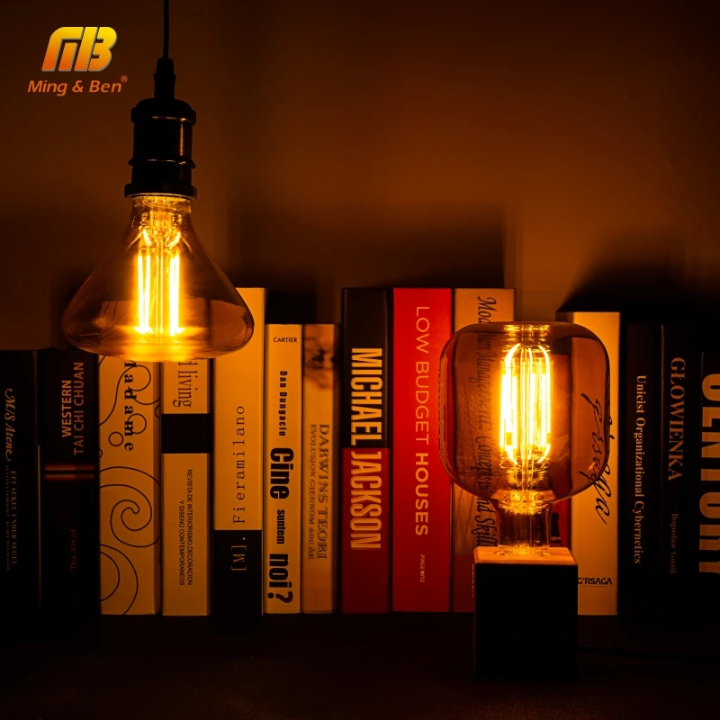 LED Filament Bulb E27 220V 4W Novelty Unique Vintage Edison Light Decor Retro Design Ampoule For Cafe Bar living Room | Лампы и