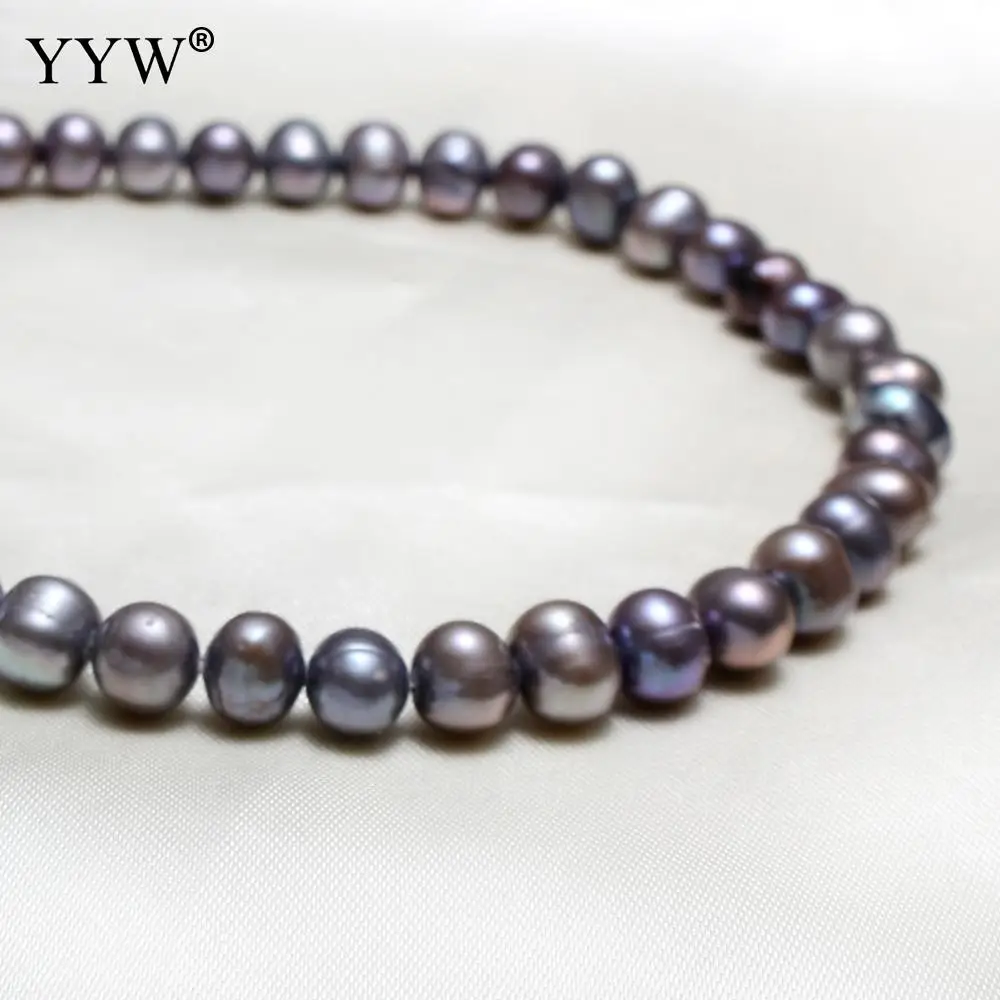 

Hot Natural Freshwater Pearl Beads Grade 8-9mm Purple Potato Pearl Loose Beads For Diy Necklace Bracelet Jewelry Making Finding
