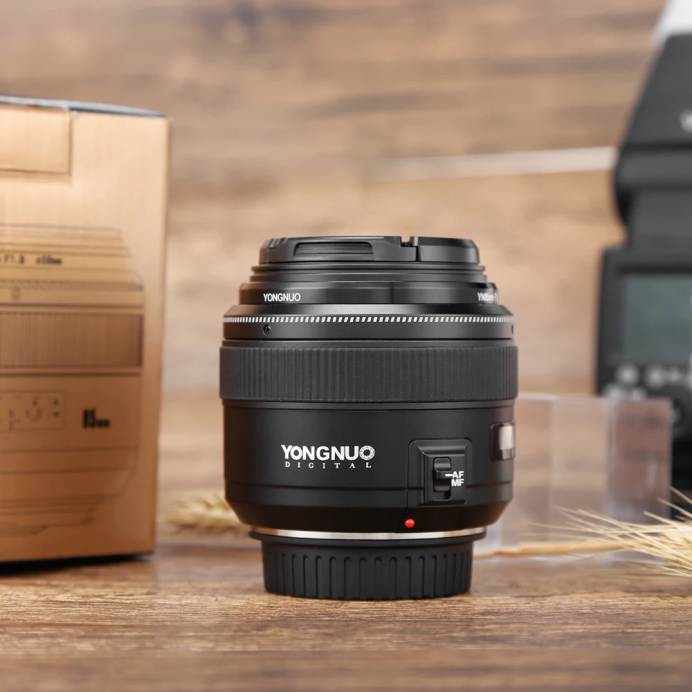 Стандартный Средний телеобъектив YONGNUO yn85 мм f1.8 AF/MF объектив с фиксированным