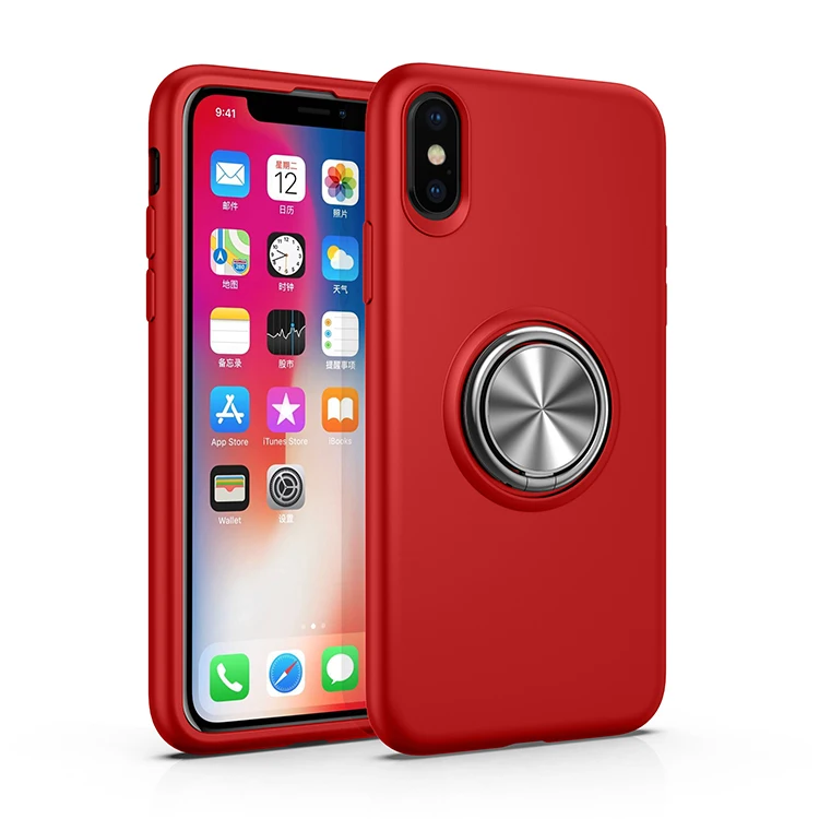 Роскошный металлический держатель для телефона iPhone XS Max чехол XR мягкий из ТПУ