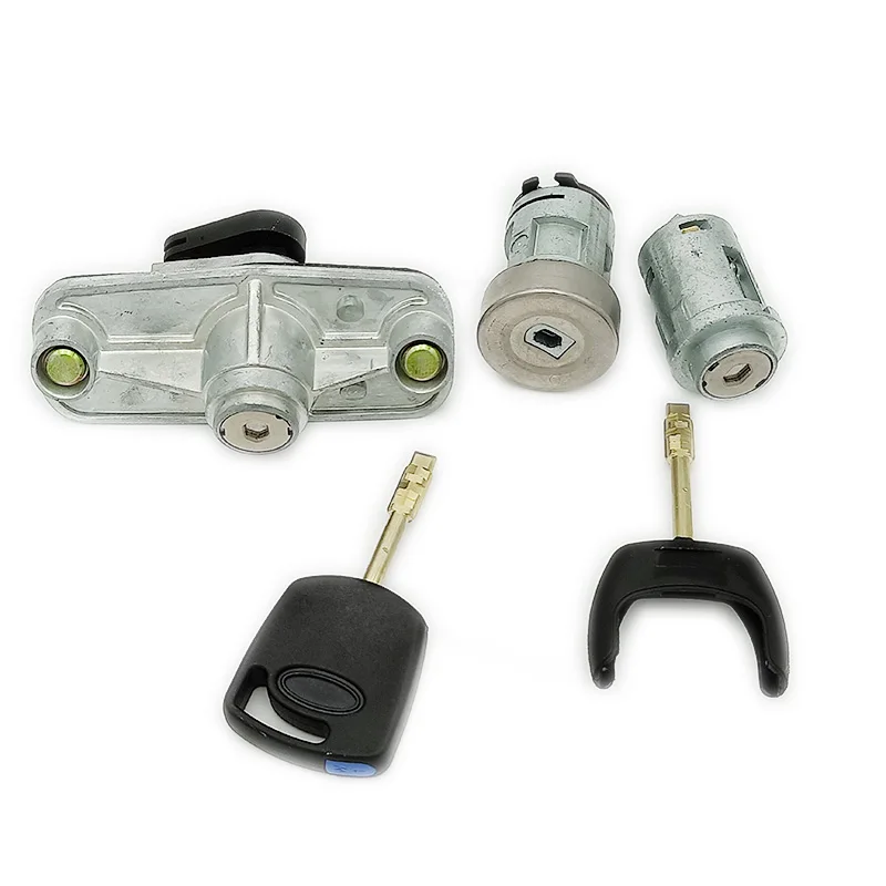 A SET Для FORD MONDEO 2001-2007 полный комплект замков зажигания двери капота LK1S71F22050AA - Цвет: A SET