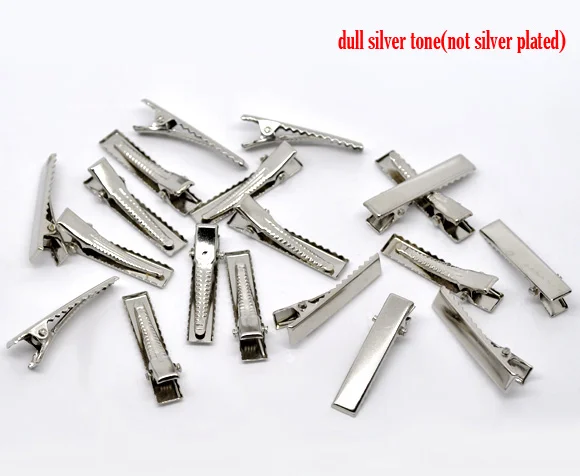 Заколки для волос DoreenBeads 50 тусклых серебряных цветов 3 2x0 7 см (B11521) | Украшения и