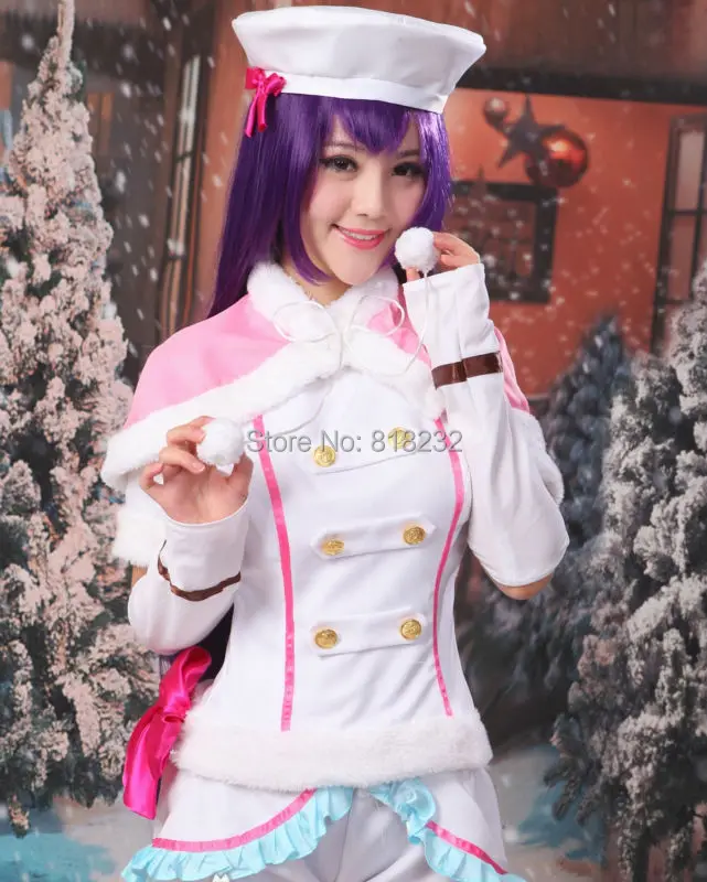 Love Live Snow Halation Sonoda Umi Cappa Tops Pants Uniform Outfit Anime Customize Cosplay Costumes -> Snow Halation Sonoda Umi Cosplay Uniform 4