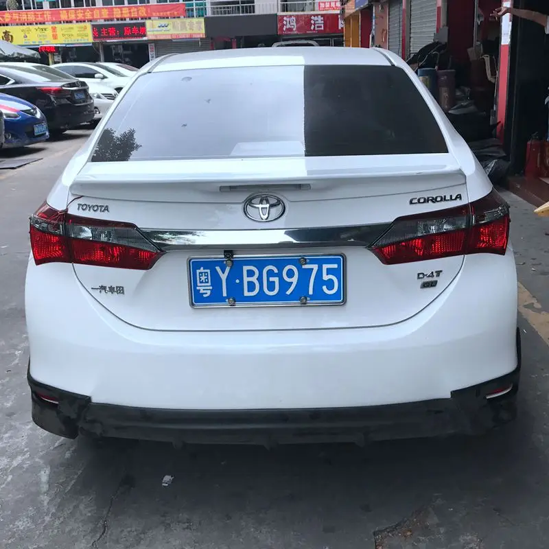 Используется для toyota corolla спойлер 2014-2018 с ELD light ABS Праймер Неокрашенный задний на